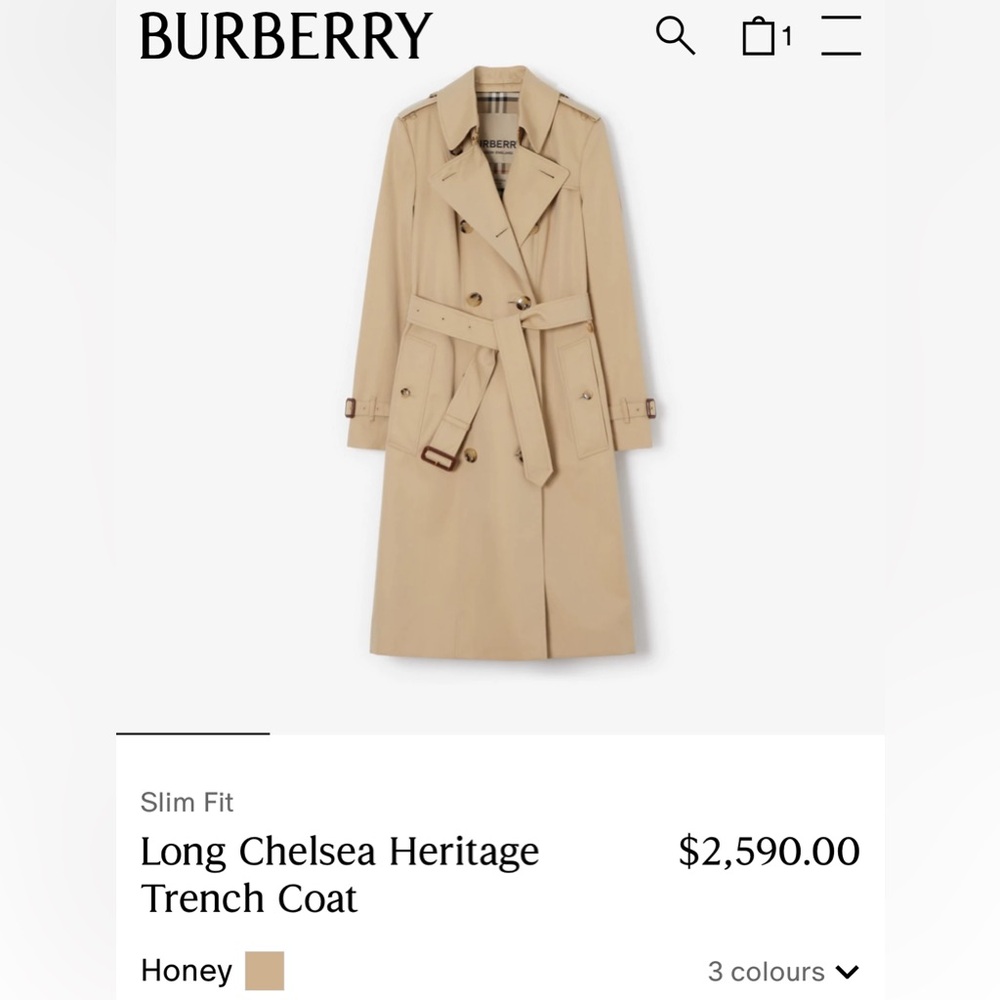 Burberry Beige Tan Trench Coat - Picture 2 of 13